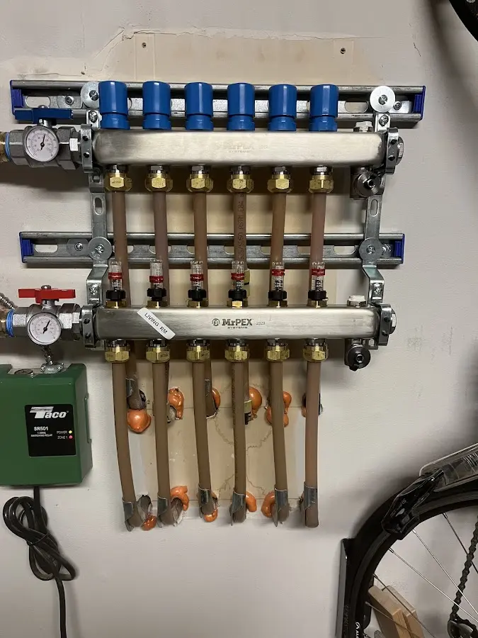 Plumber performing Gas Leak Detection at a residential property in Dartmouth